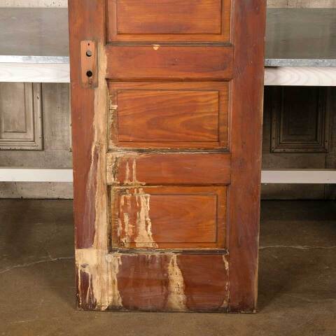 #51294 24x62 Salvaged Antique 4 Panel Interior Door image 6