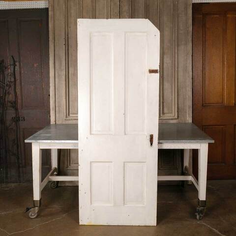 #51295 30x77 Salvaged Antique 4 Panel Interior Door image 5