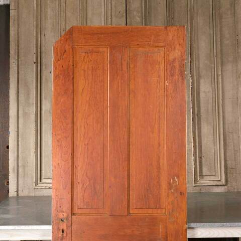 #51295 30x77 Salvaged Antique 4 Panel Interior Door image 2