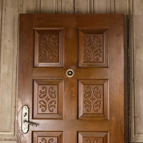 #51308 36x79 Salvaged Vintage Wood Entry Door image 2