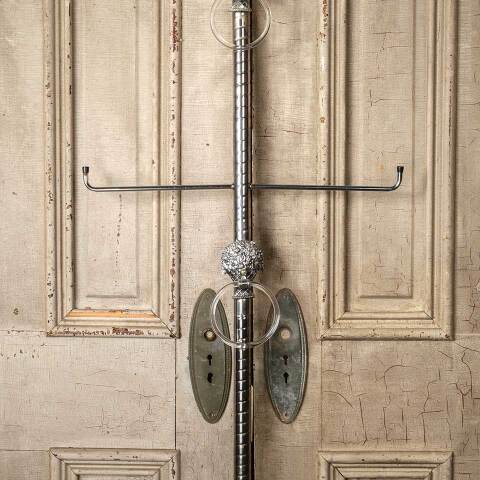 #51314 Vintage Bathroom Towel Rack Pole image 2