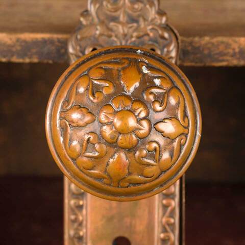 #51343 Antique Brass Reading Door Hardware Set image 6