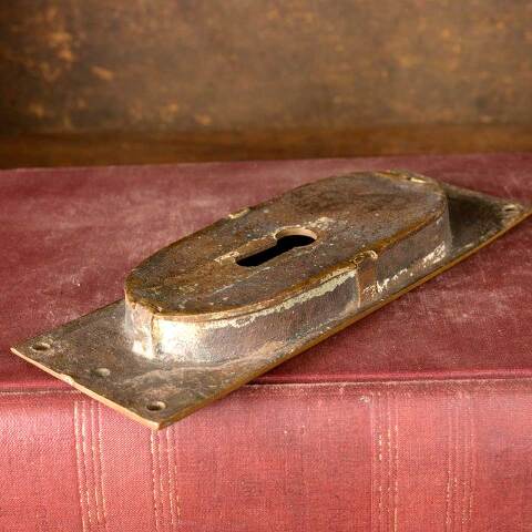 #51344 Antique Solid Bronze Pocket Door Pull image 5