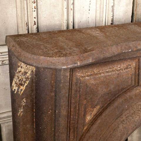 #51384 Salvaged Antique Cast Iron Fireplace Mantel image 2