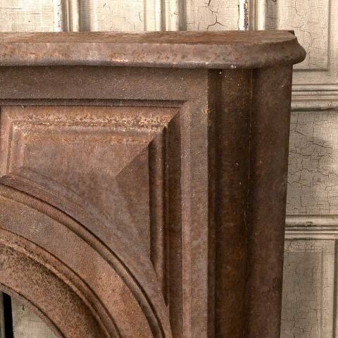 #51384 Salvaged Antique Cast Iron Fireplace Mantel image 6