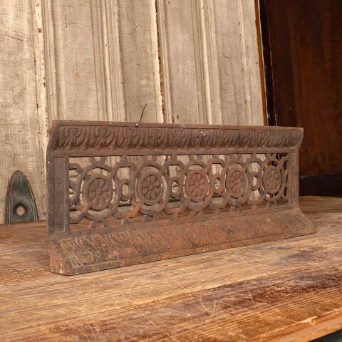 #51390 Antique Cast Iron Fireplace Ember Screen image 2