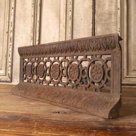 #51390 Antique Cast Iron Fireplace Ember Screen image 3