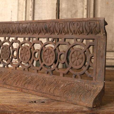 #51390 Antique Cast Iron Fireplace Ember Screen image 4