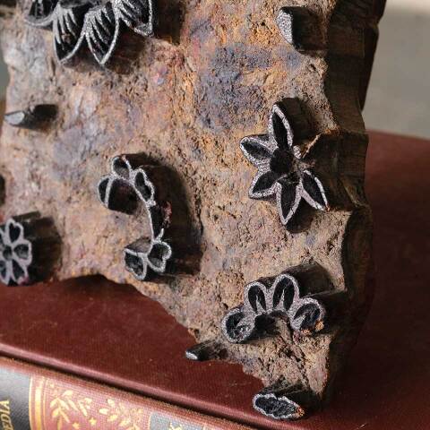 #51457 Antique Wood Block Textile Stamp image 3