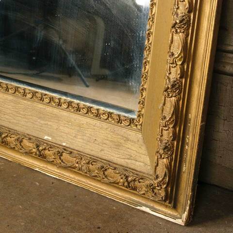 #51523 Antique Beveled Glass Wall Mirror image 6