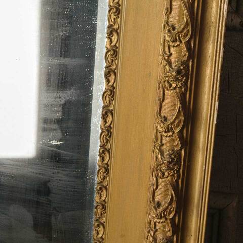 #51523 Antique Beveled Glass Wall Mirror image 7