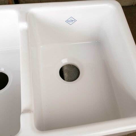 #51593 Salvaged SHAWS Farmhouse Kitchen Sink image 7