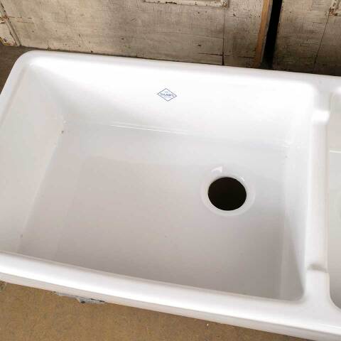 #51593 Salvaged SHAWS Farmhouse Kitchen Sink image 8