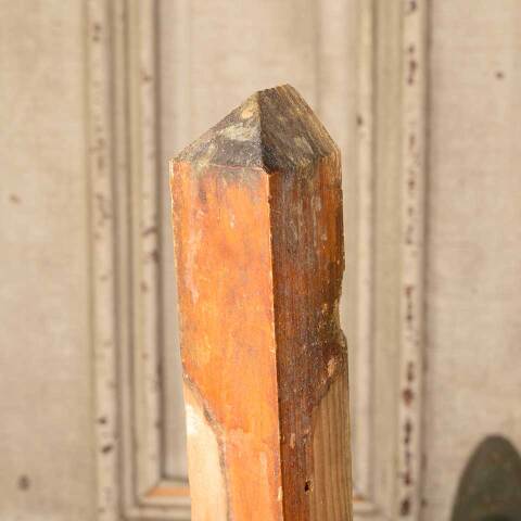 #51596 Antique Interior Corner Baseboard Trim Block image 2