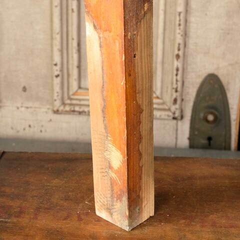 #51596 Antique Interior Corner Baseboard Trim Block image 3