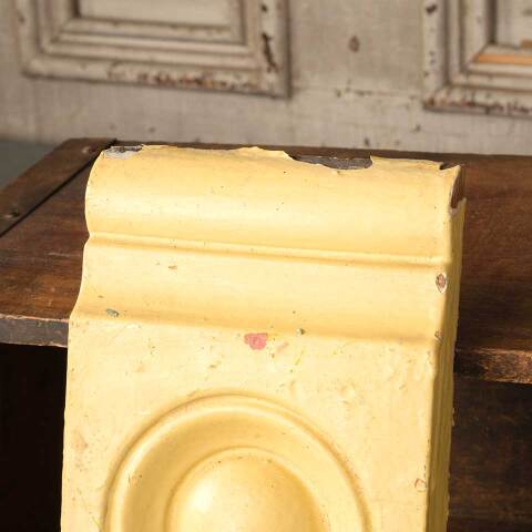 #51601 Antique Painted Wood Rosette Trim Block image 5