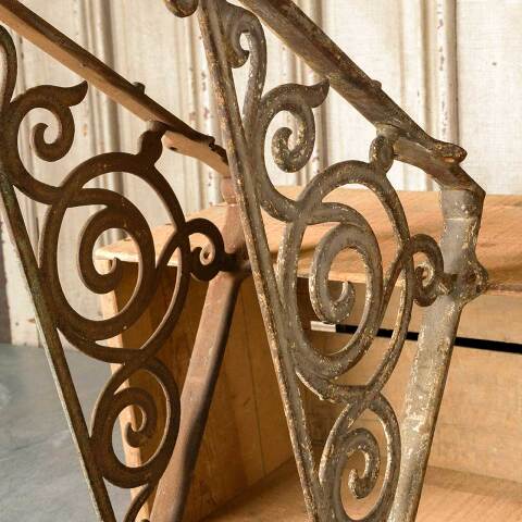 #51703 Salvaged Antique Cast Iron Sink Brackets image 3