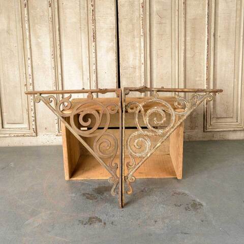 #51703 Salvaged Antique Cast Iron Sink Brackets image 6