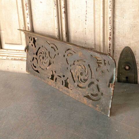 #51704 Salvaged Antique Cast Iron Ember Screen image 7