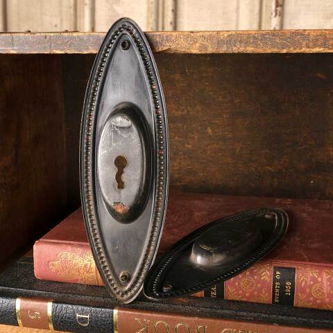 #51730 Antique Oval Pocket Door Pull Handles image 5