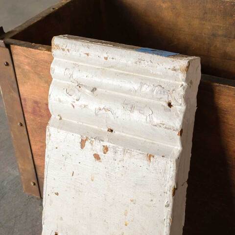 #51733 Salvaged Painted Wood Plinth Trim Block image 2