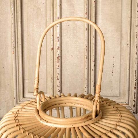#51755 Bamboo Candle Holder Planter Basket image 3