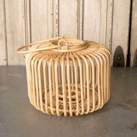 #51755 Bamboo Candle Holder Planter Basket image 7