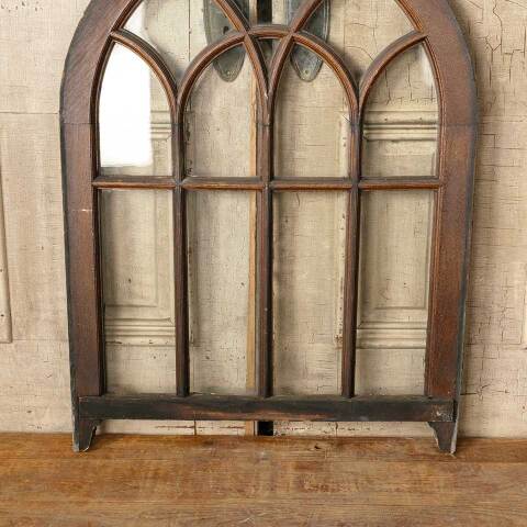 #51832 29x39 Antique Arched Top Wood Window image 3