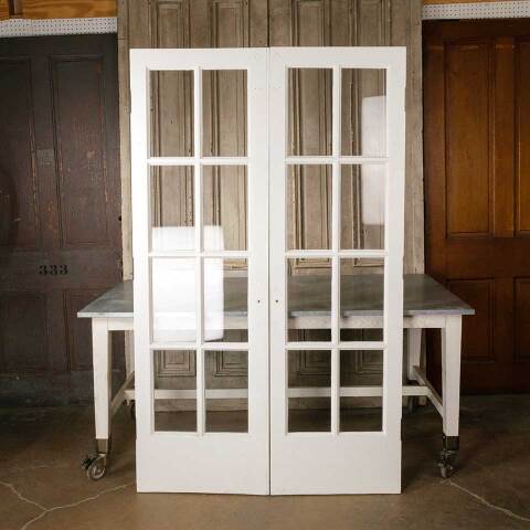 #51893 48x79 Salvaged Antique 8 Lite French Doors image 6
