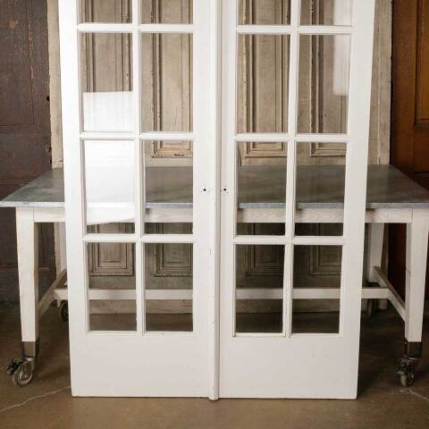 #51893 48x79 Salvaged Antique 8 Lite French Doors image 3