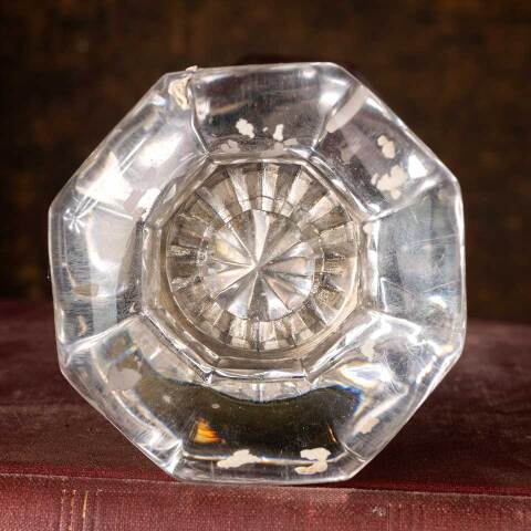 #51965 Antique Octagonal Glass Doorknobs Hardware image 4