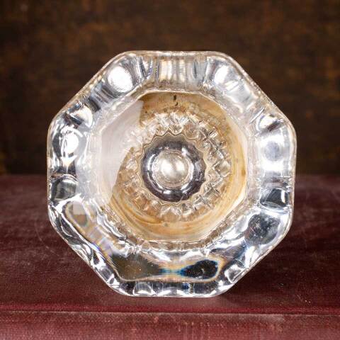#51966 Antique Octagonal Glass Doorknobs Hardware image 2