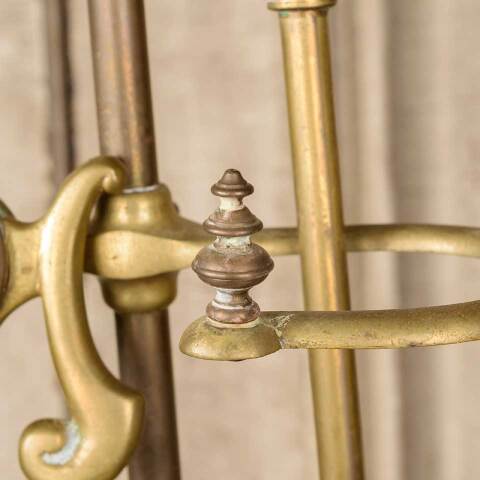 #51976 Antique Brass Fireplace Tool Set image 6