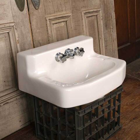 #51985 20x15 Antique Porcelain Bathroom Sink image 3