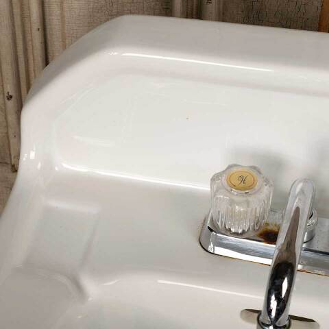 #51989 21x19 Antique Porcelain Bathroom Sink image 7