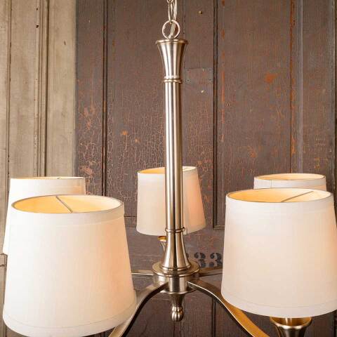 #51994 Salvaged 5 Bulb Chandelier Light Fixture image 6