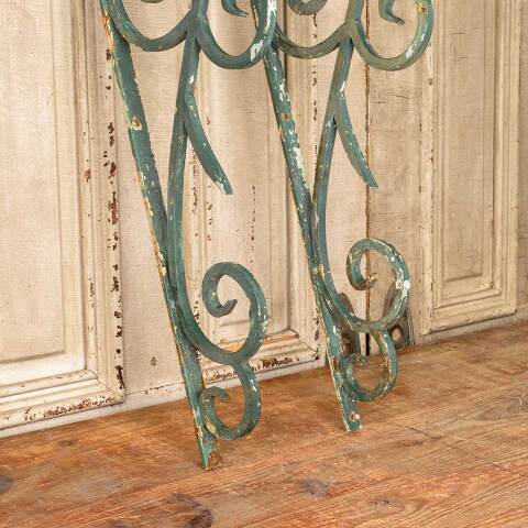 #52010 Set of 2 Vintage Wrought Iron Wall Brackets image 2