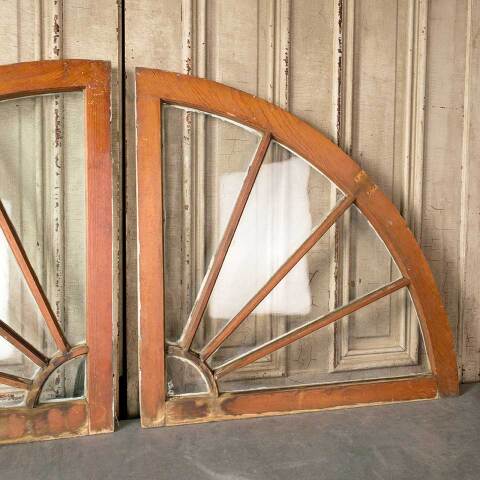 #52037 Salvaged Antique Quarter Round Windows image 4