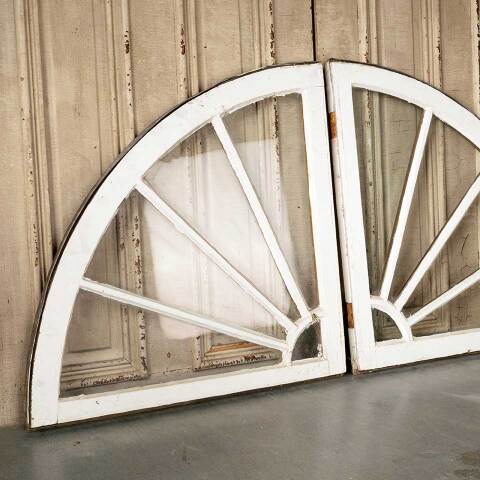 #52037 Salvaged Antique Quarter Round Windows image 6