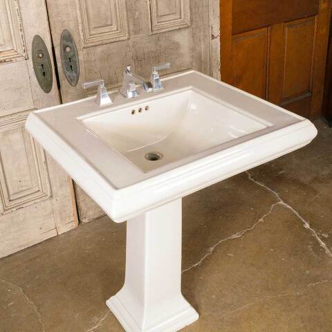 #52048 27x35 Salvaged Kohler Porcelain Pedestal Sink image 2