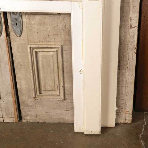 #52070 61x54 Antique Wood Fireplace Mantel image 6