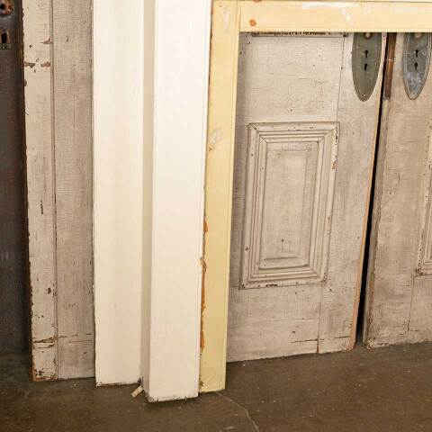 #52071 61x54 Antique Wood Fireplace Mantel image 3