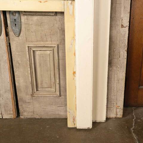 #52071 61x54 Antique Wood Fireplace Mantel image 6