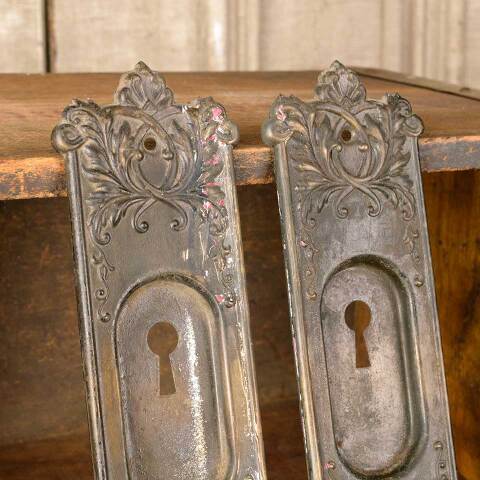 #52091 Antique Corbin Loraine Pocket Door Pulls image 3