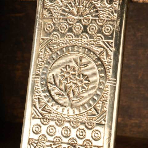 #52108 Reproduction Brass Windsor Door Push Plate image 4