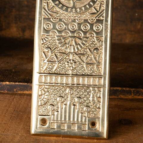 #52108 Reproduction Brass Windsor Door Push Plate image 6