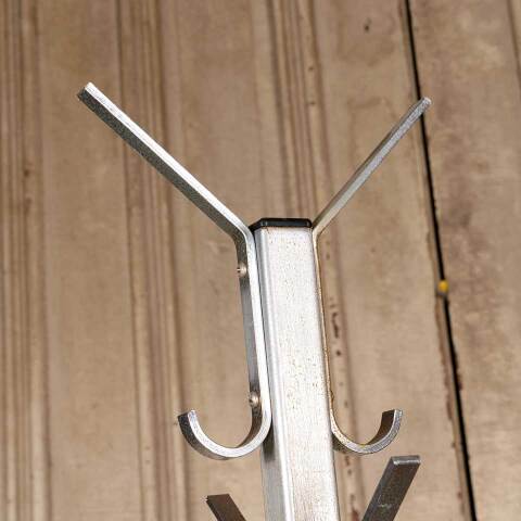 #52114 Vintage Metal Coat & Hat Rack Hall Tree image 3