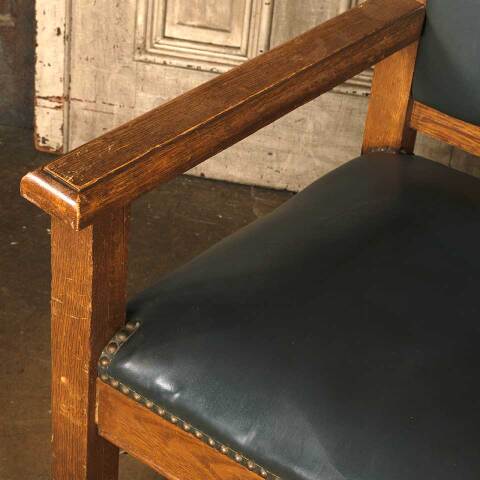 #52135 Antique Carved Oak Gothic Throne Chair image 7