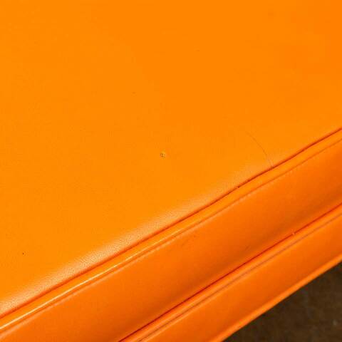 #52138 Vintage Mid-Century Modern Orange Couch image 6
