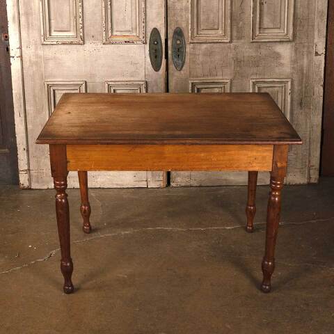 #52149 Antique Wood Table w/ Turned Legs image 5